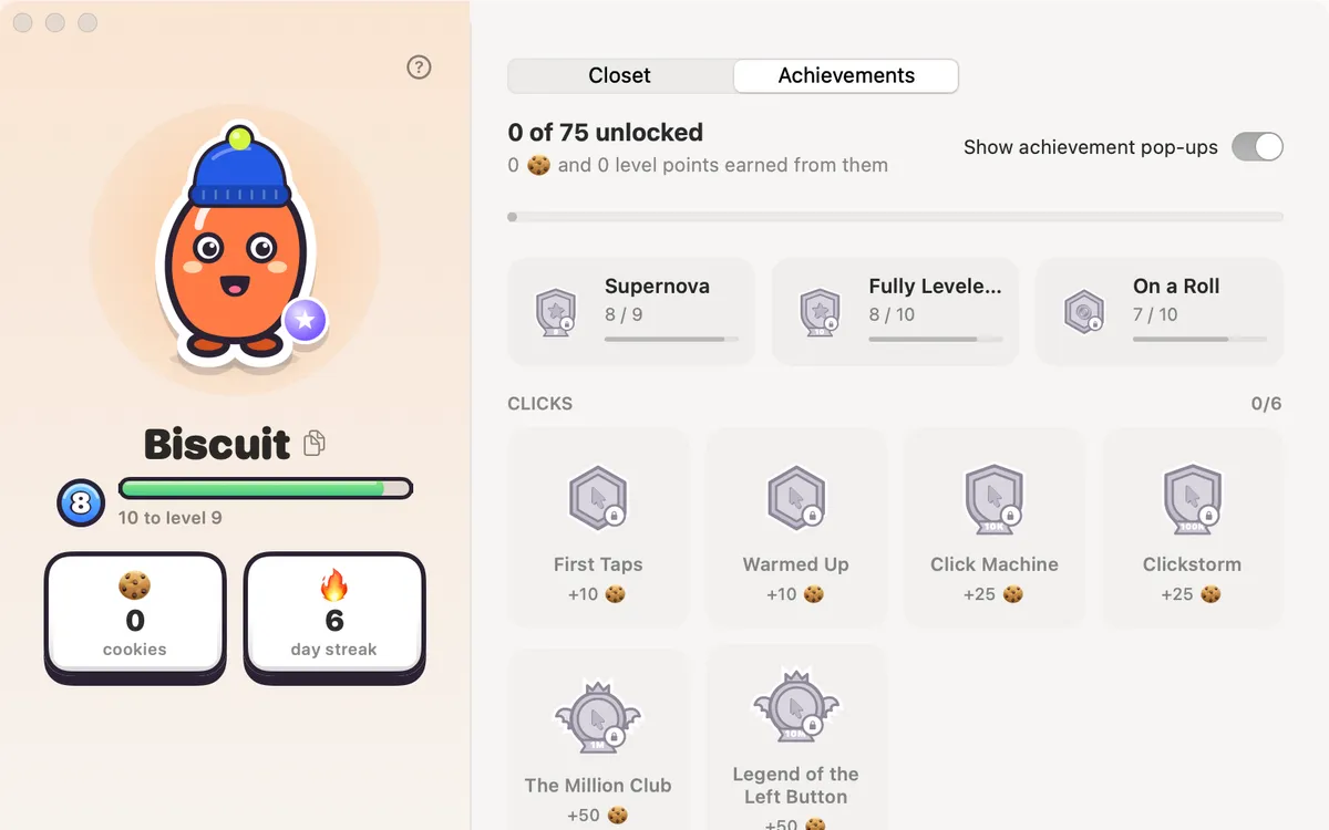 Achievements in Clacky