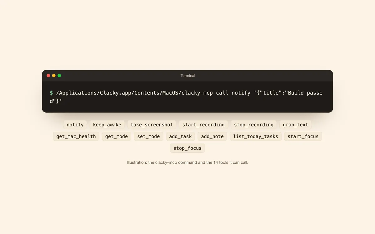 Command line in Clacky