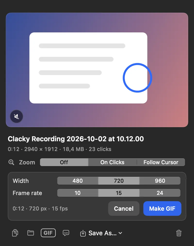 GIF Export in Clacky