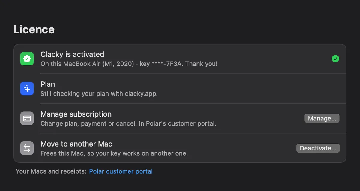 Clacky의 Mac 2대