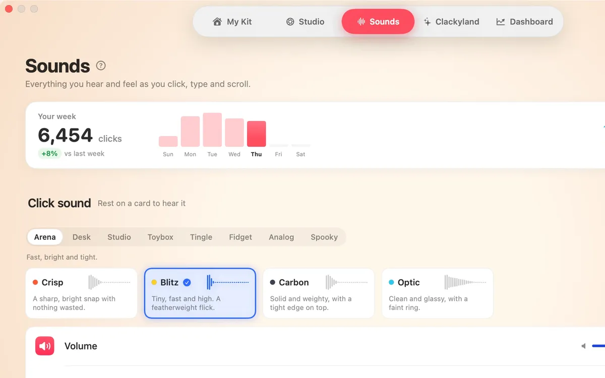 Click Sounds in Clacky